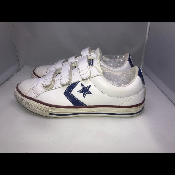 converse strap shoes white